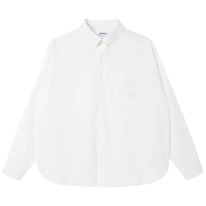 MIND ERROR Shirts Unisex Lapel Moderate Straight Fit