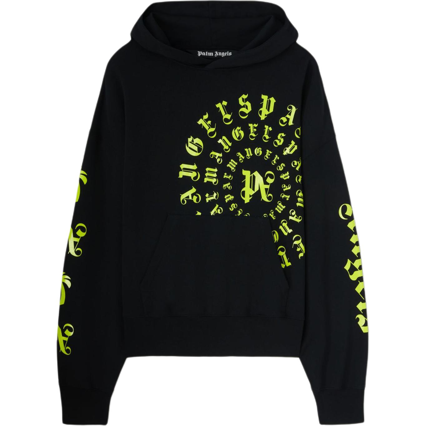 Мужское худи PALM ANGELS LOGO (черное)