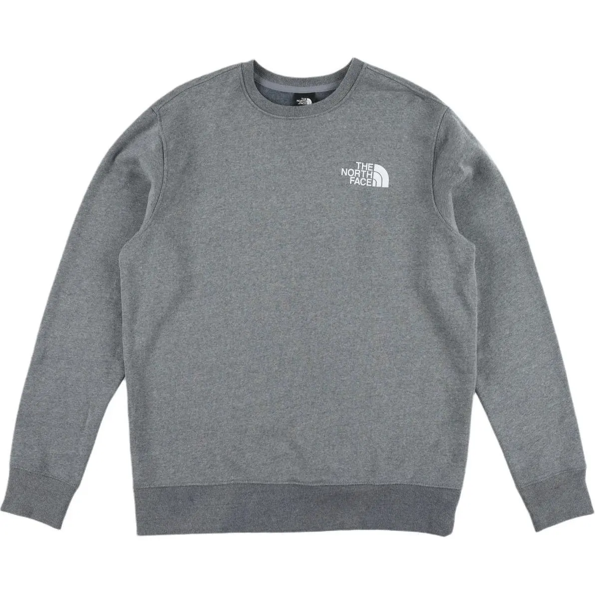 THE NORTH FACE U Logo Pullover Crew Sweatshirt Unisex Gray