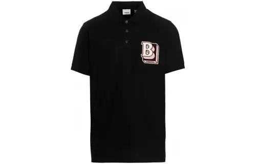Burberry SS22 Polo Shirt Men's Black