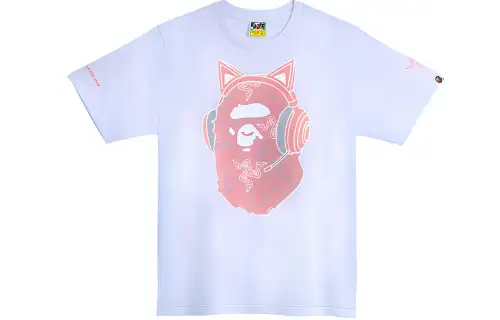 Bape X Razer NEon Camo Ape Head Tee