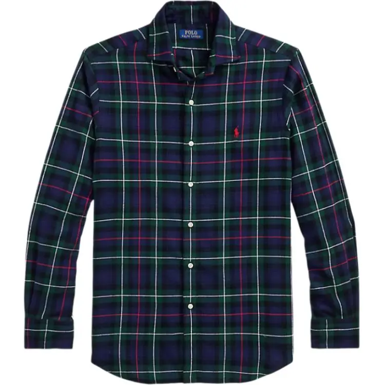 Polo Ralph Lauren Classic Fit Plaid Twill Shirt Classic Version Men's Multicolor