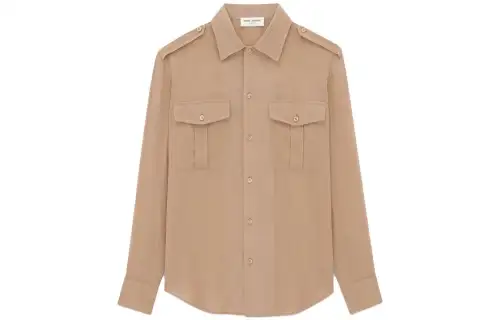 SAINT LAURENT Buttoned Long Sleeved Shirt