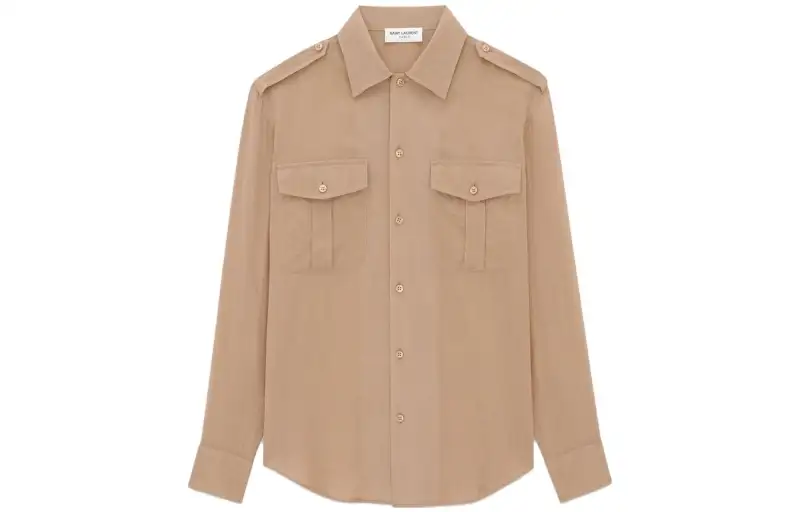 SAINT LAURENT Buttoned Long Sleeved Shirt