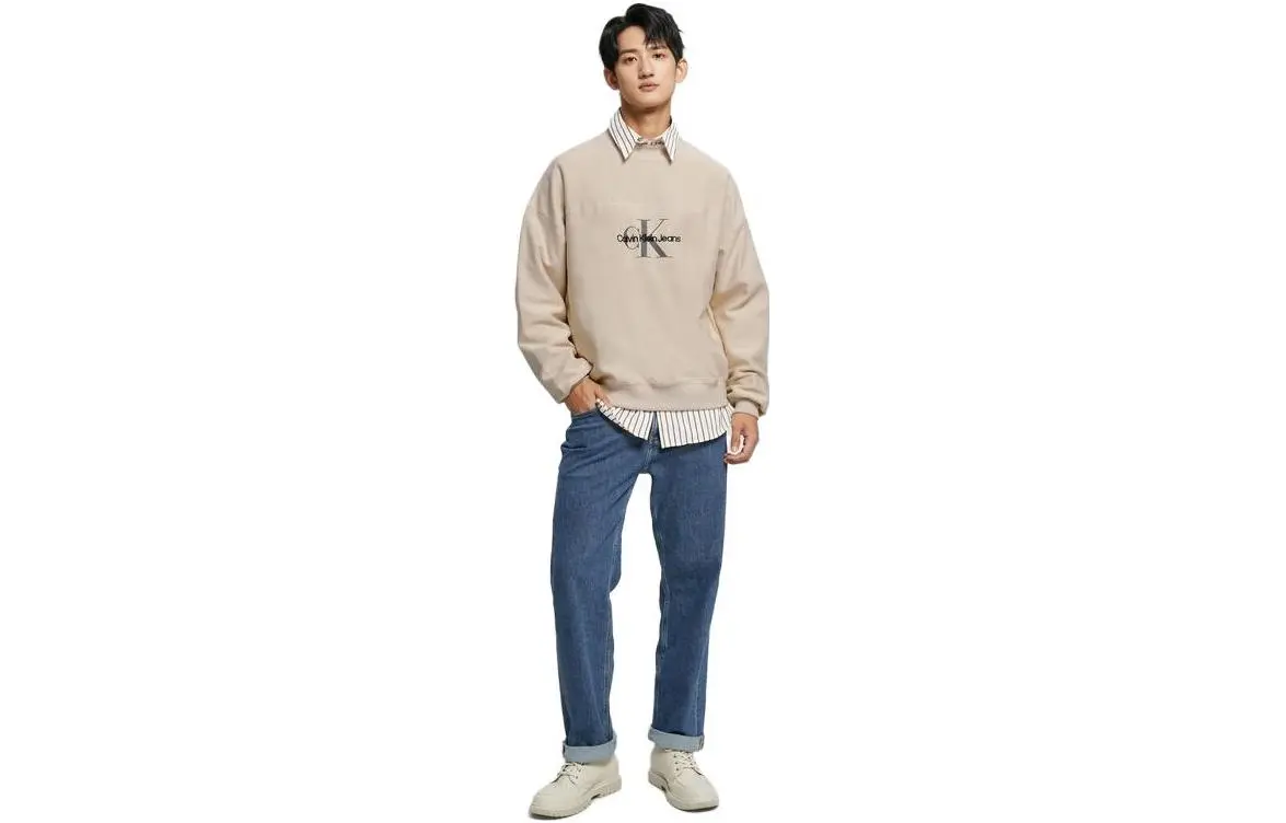 CALVIN KLEIN Sweatshirt Men's Beige