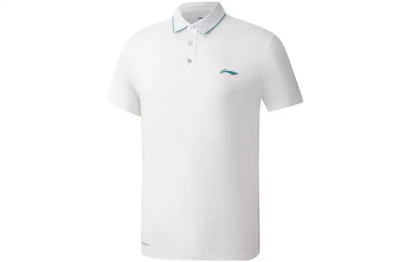 Li Ning Fitness Series Polo Shirt Men's White