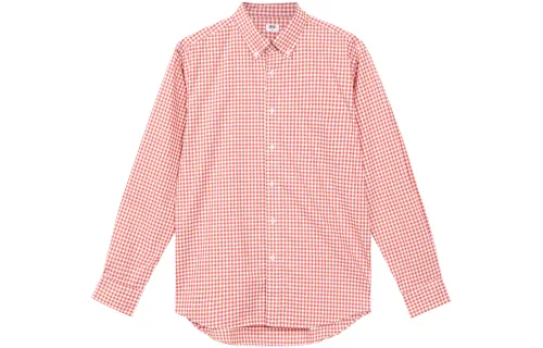 UNIQLO Shirts Unisex Agate Red Lapel Moderate Shirt