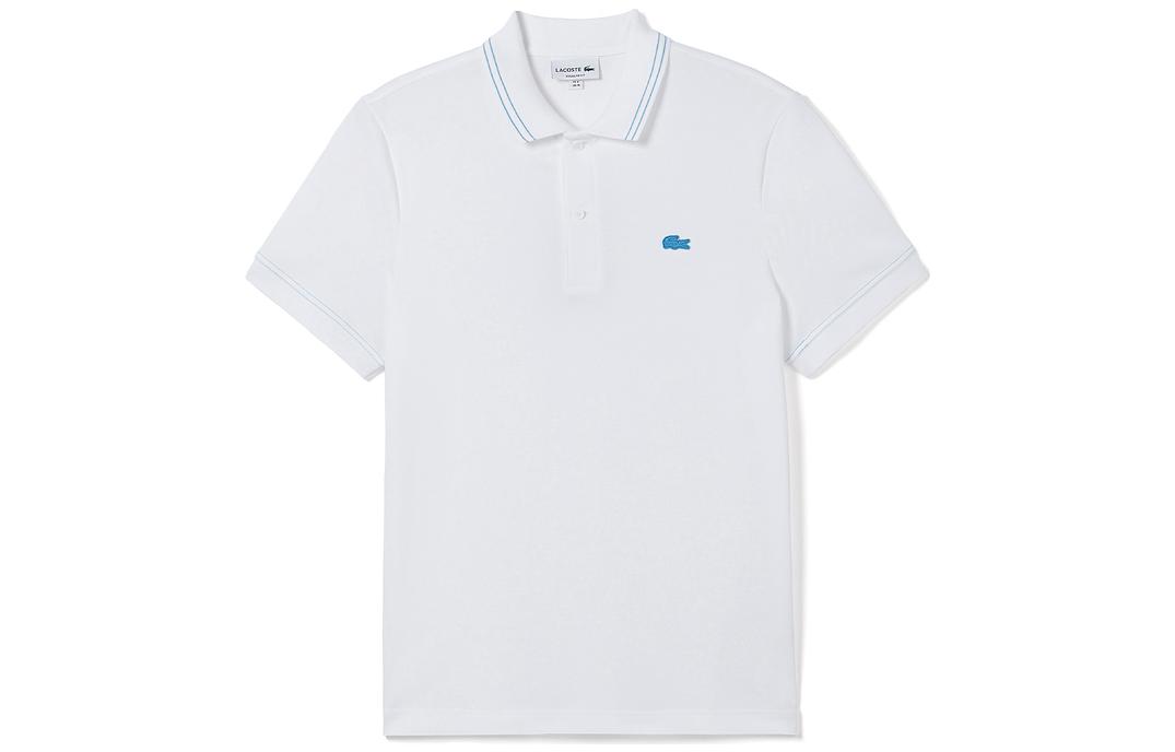 Мужская футболка-поло LACOSTE SS23 (белая)