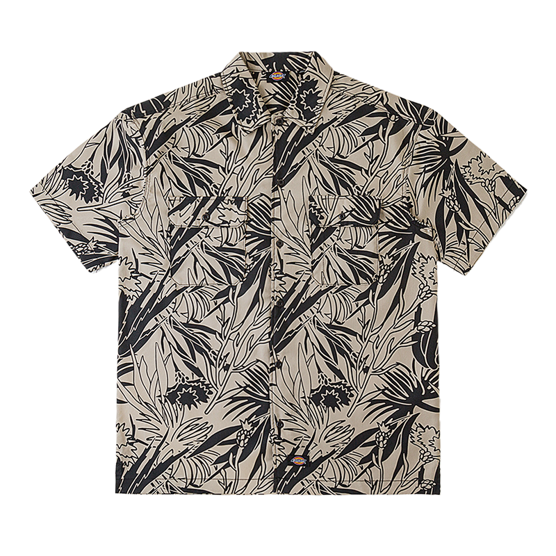 Dickies Shirts Men's Lapel Moderate Hawaii
