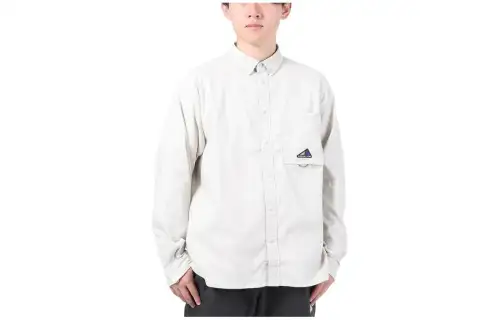 New Balance New Balance CNY Collection Shirts Men's Beige Pointed Collar Moderate Other