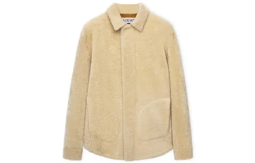 LOEWE Shirts Men's Yellow Lapel Moderate Other