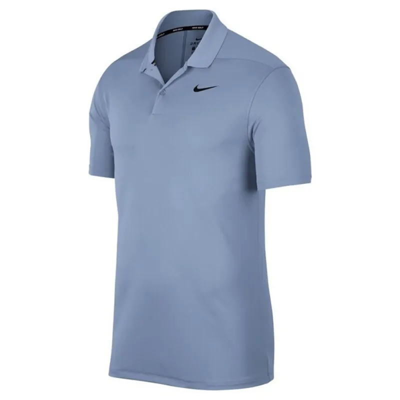 Nike Polo Shirts Men's Lake Blue Polo Collar Moderate Straight Fit