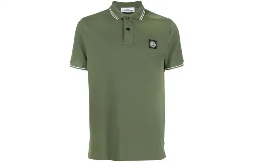 STONE ISLAND Logo Patch Polo Shirt