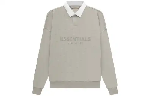 Fear Of God Essentials SS23 Polo Shirt Men's Seal Gray