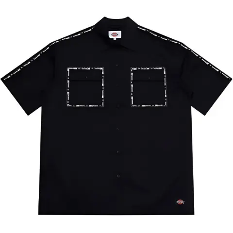 Dickies Shirts Men's Black Lapel Moderate Other