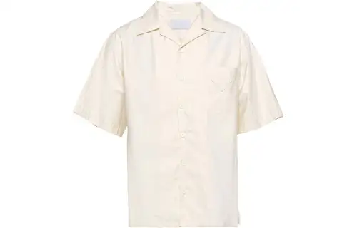 PRADA Shirts Men's Beige Lapel Moderate Other