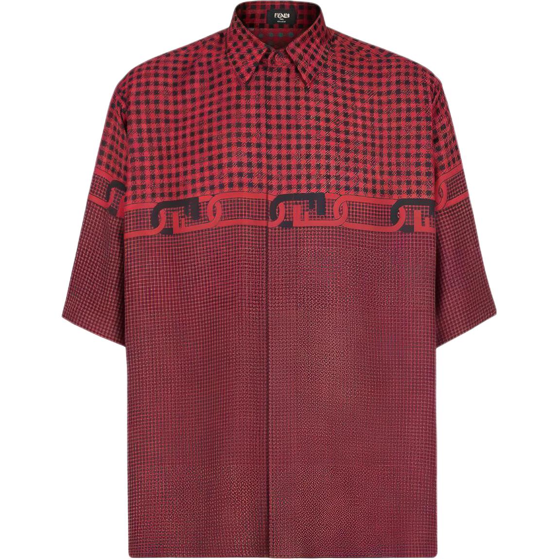 Мужская рубашка Fendi (красная)
