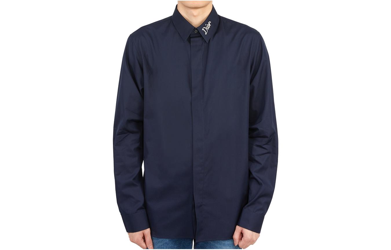 DIOR Dark blue shirt, with your logo imprint
