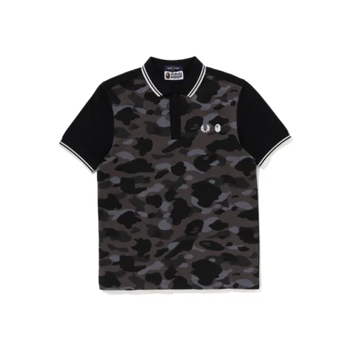 Bape X Fred Perry Color Camo Polo