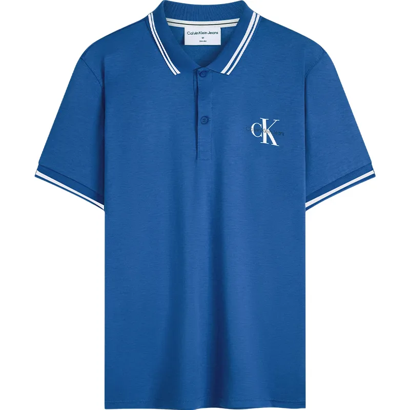 CALVIN KLEIN Polo Shirt Men's Blue