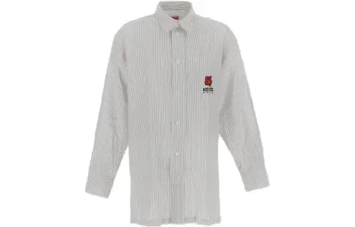 KENZO Striped Boke Flower Oversized Shirt