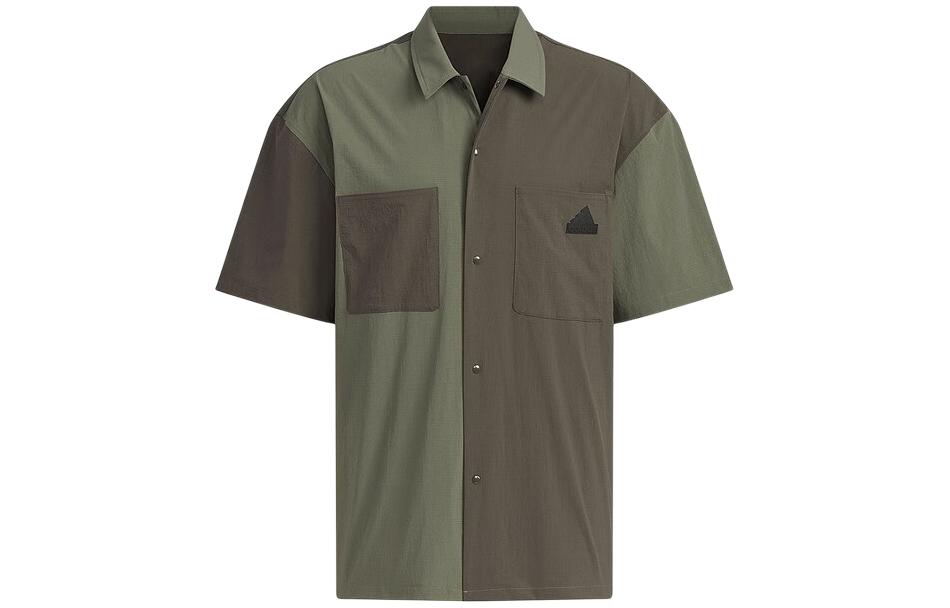 Adidas, travel comfortable breathable green shirt for leisure, with short sleeve