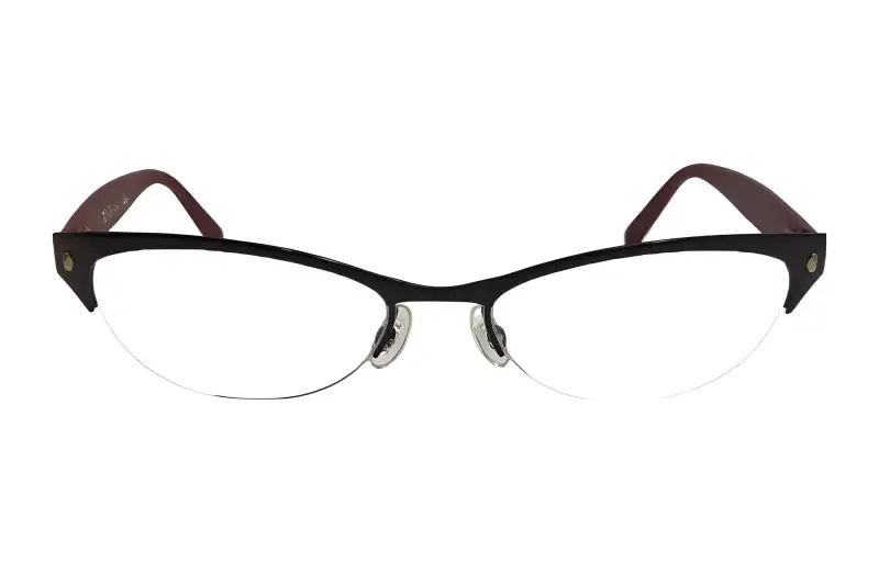 DIOR Oval Eyeglass Frames Unisex Red