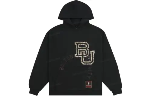 Travis Scott X Mitchell & Ness Boston University Overlap Pullover Hoodie