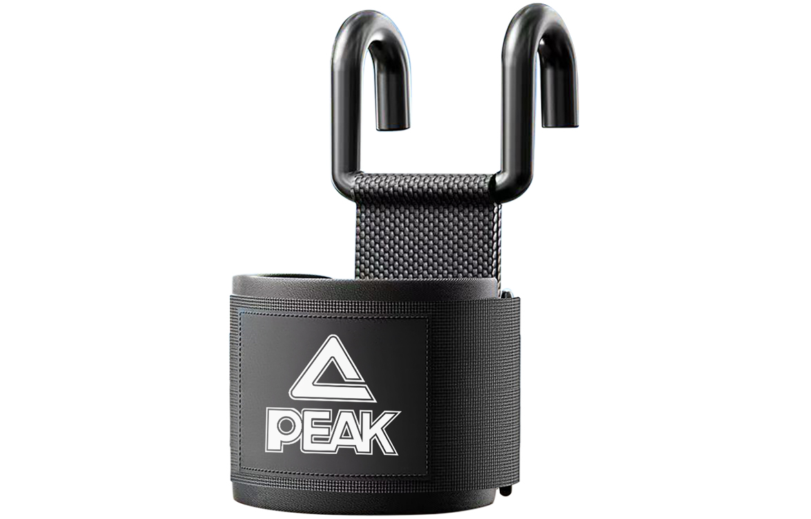 Peak Professional Sports Hook Wrist Guard Cause Up Horizontal Bar Weightlifting Deadlift Fitness Booster Wrist Guard Protection Pressurized Anti-Slip Black Unisex Style