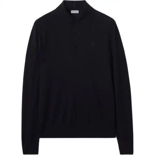 Burberry logo-embroidered polo shirt