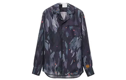 LOEWE x HAERDEYIDONGCHENGBAO SS23 Shirt Unisex Marine Blue