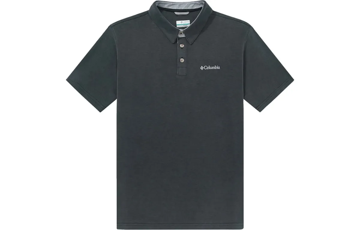 Columbia Polo Shirts Men's Gray Moderate