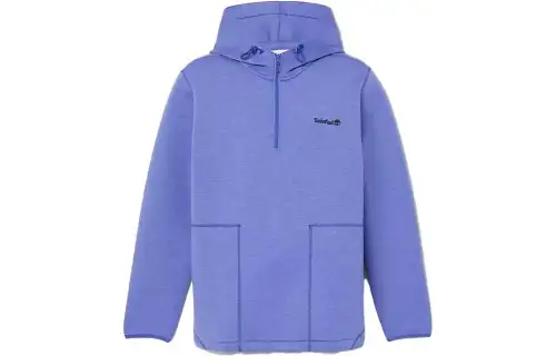 Timberland Sweatshirts Men's Blue Purple Hooded Moderate Regular