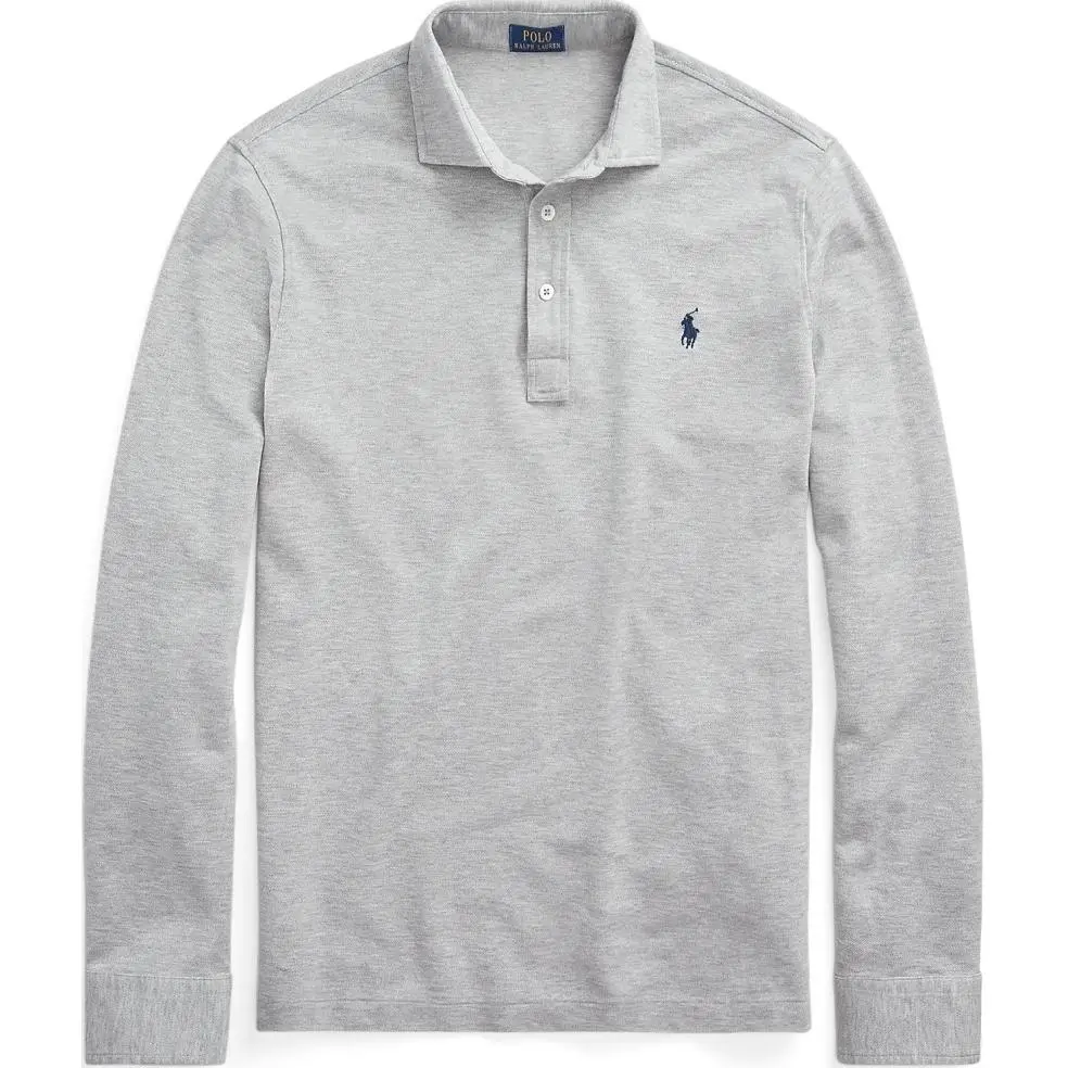 Polo Ralph Lauren SS23 Polo Shirt Custom Slim Fit Men's Gray