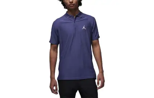 Jordan Polo Shirts Men's Purple Polo Collar Moderate Straight Fit