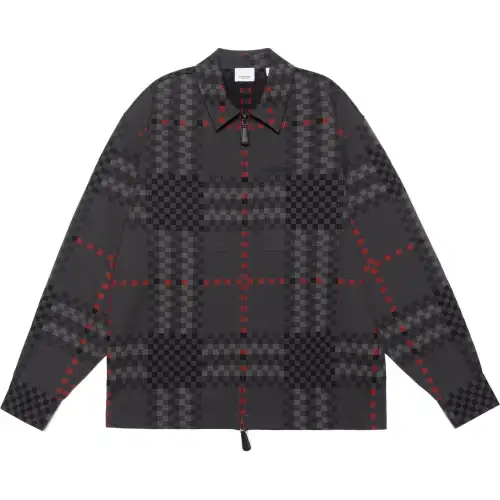 Burberry Shirts Men's Black Stand Collar Moderate Other