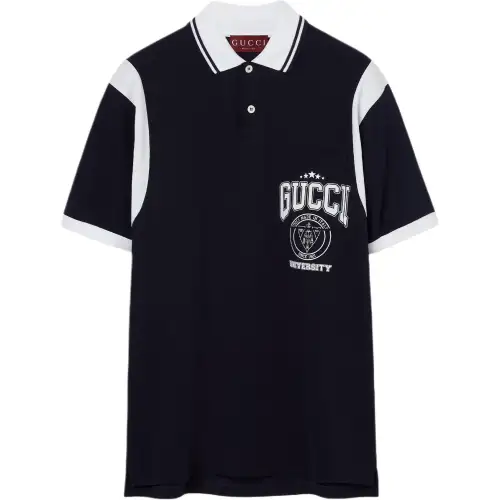 GUCCI Logo print Polo Shirt