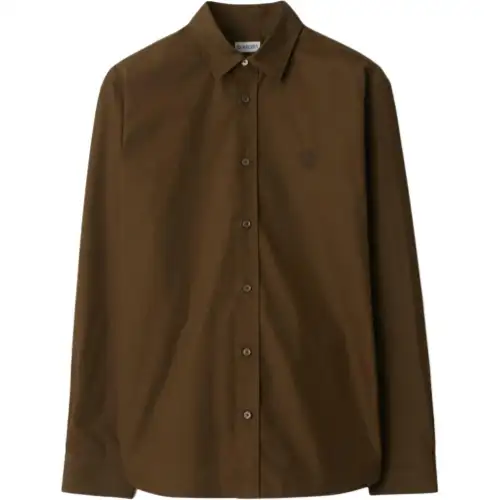 Burberry logo-embroidered shirt