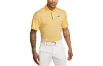 Nike Polo Shirts Men's Yellow Polo Collar Moderate Straight Fit