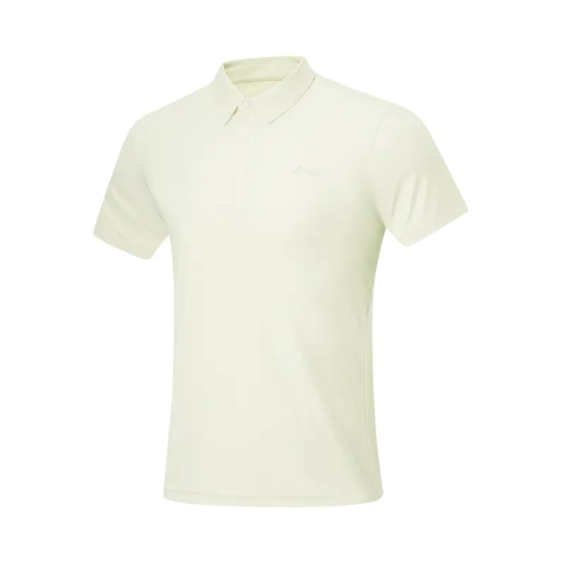 Li Ning Fitness Series Polo Shirt Men's Light Tea Brown Green