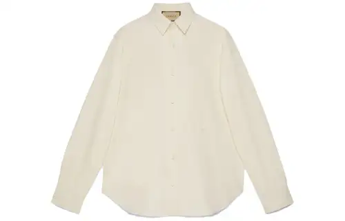 【Previous Season】long-sleeve cotton poplin shirt
