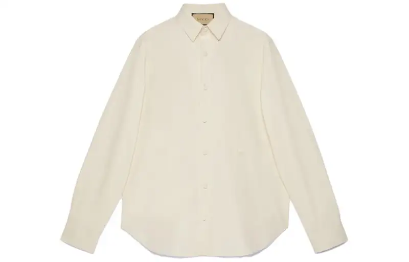 【Previous Season】long-sleeve cotton poplin shirt