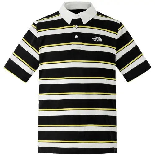 THE NORTH FACE Urban Exploration Polo Shirt Men's Black White Stripes