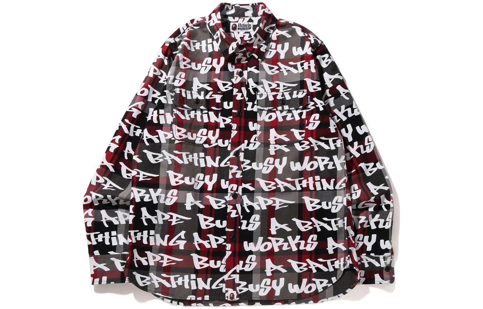 Мужская рубашка A BATHING APE (клетчатая)