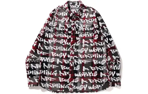 Bape Graffiti Check Shirt