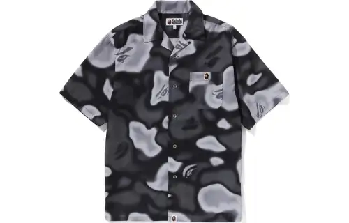 A BATHING APE Liquid Camo One Point Shirt