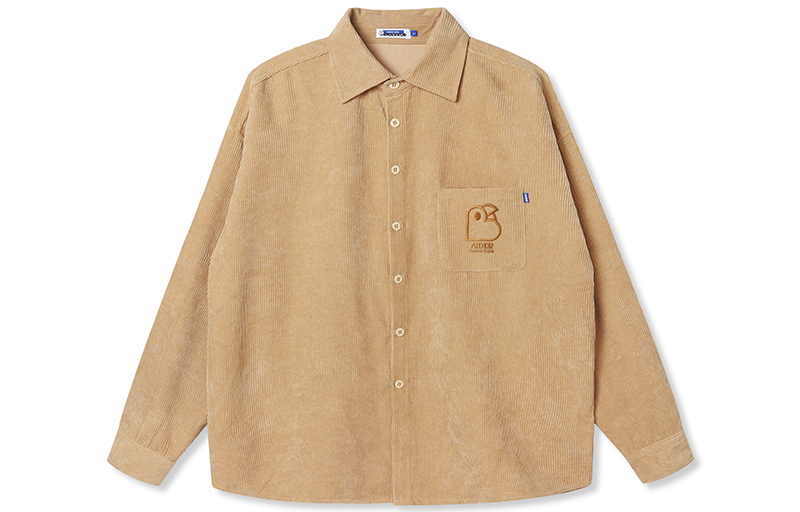 Рубашка MIND ERROR Bird cord ls shirt (коричневая)