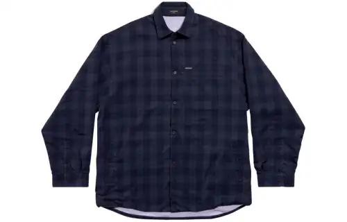 Balenciaga Shirt, Regular Fit Men's Dark Blue