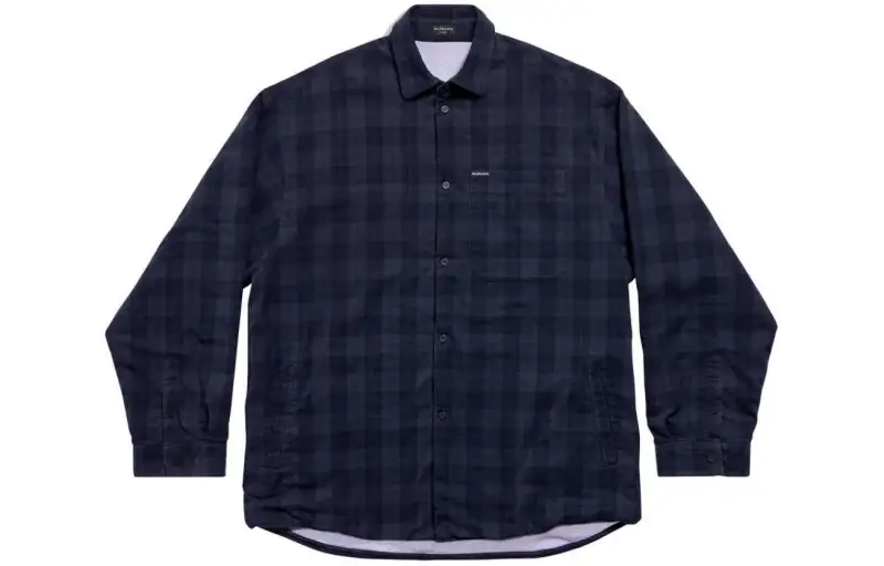 Balenciaga Shirt, Regular Fit Men's Dark Blue