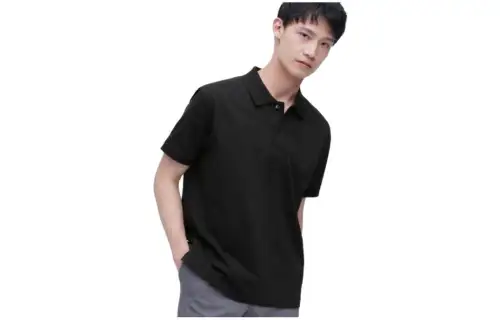 UNIQLO Polo Shirts Unisex Black Moderate